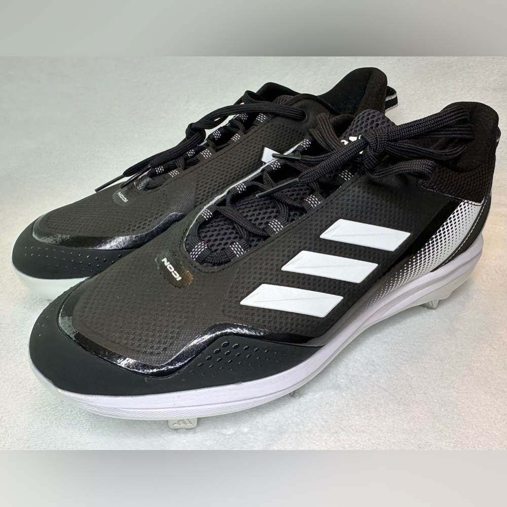 Adidas Icon 7 Metal Baseball Cleats Black FZ1558 Men’s Size 13 NEW
